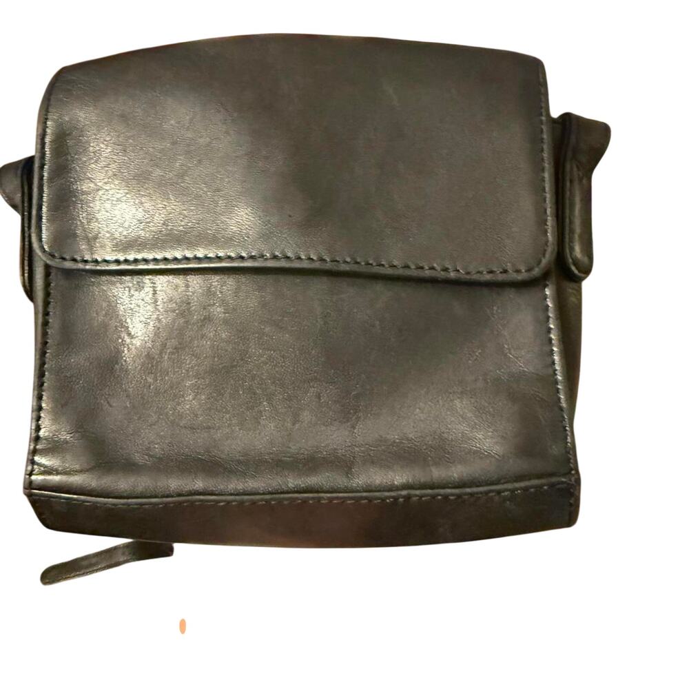 Vintage Banana Republic Black Leather Crossbody Bag